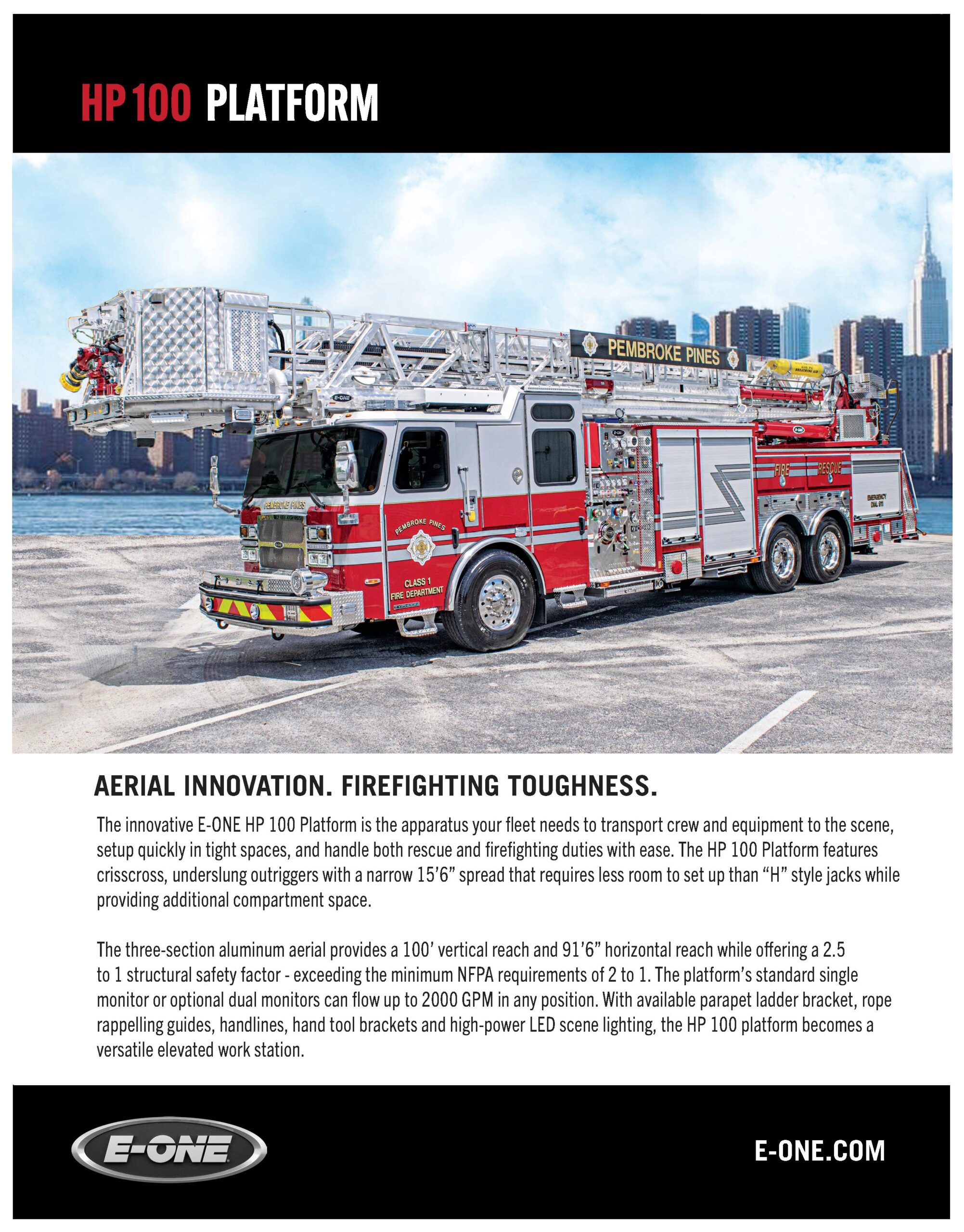 E-ONE HP100Platform SellSheet